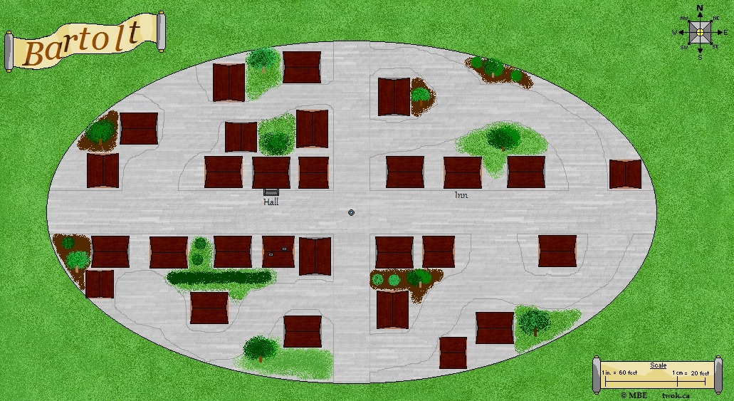 Bartolt town map