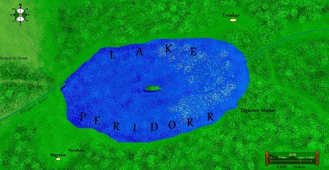 Map of Lake Peridorr